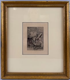PIERRE AUGUSTE RENOIR (France, 1841-1919), "Le Chapeau Epingle" (The Hat Pin)., Etching on paper,