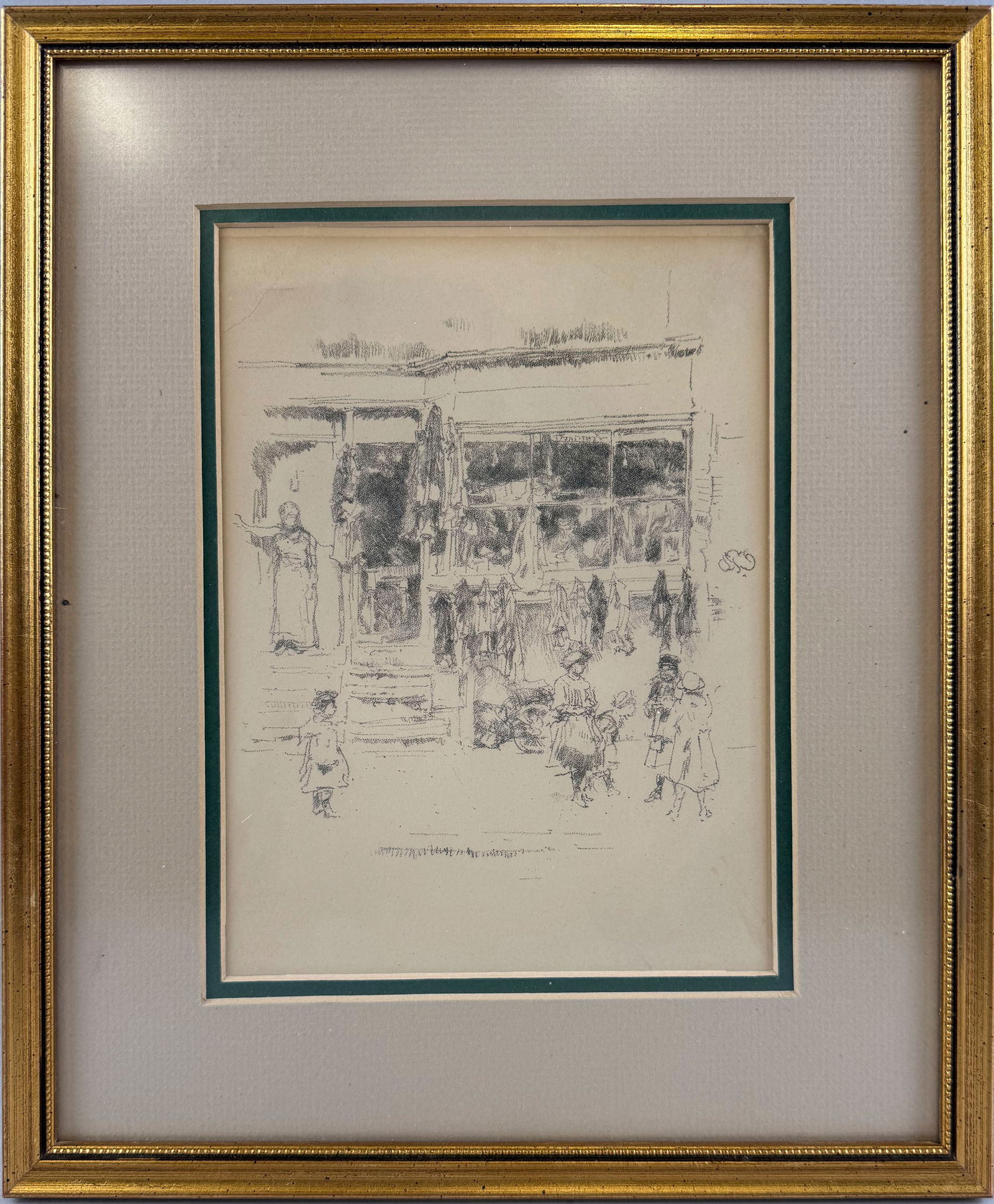 JAMES ABBOTT MCNEILL WHISTLER (Massachusetts/England/France, 1834-1903), "Chelsea Rags"., Transfer (1 of 2)