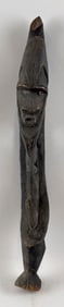 PAPUA NEW GUINEA APRIL RIVER UPPER SEPIK YIPWON CARVED WARRIOR FIGURE Height 24".