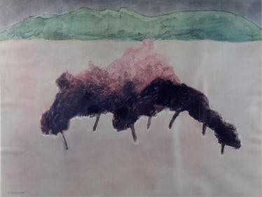 AFTER MILTON CLARK AVERY (America, 20th Century), "Spring Orchard"., Open edition lithograph, 23" x