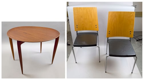 THREE PIECES OF MID-CENTURY MODERN FURNITURE 20th Century