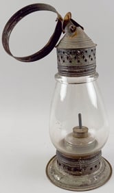 TIN LANTERN 19th Century Height 12".