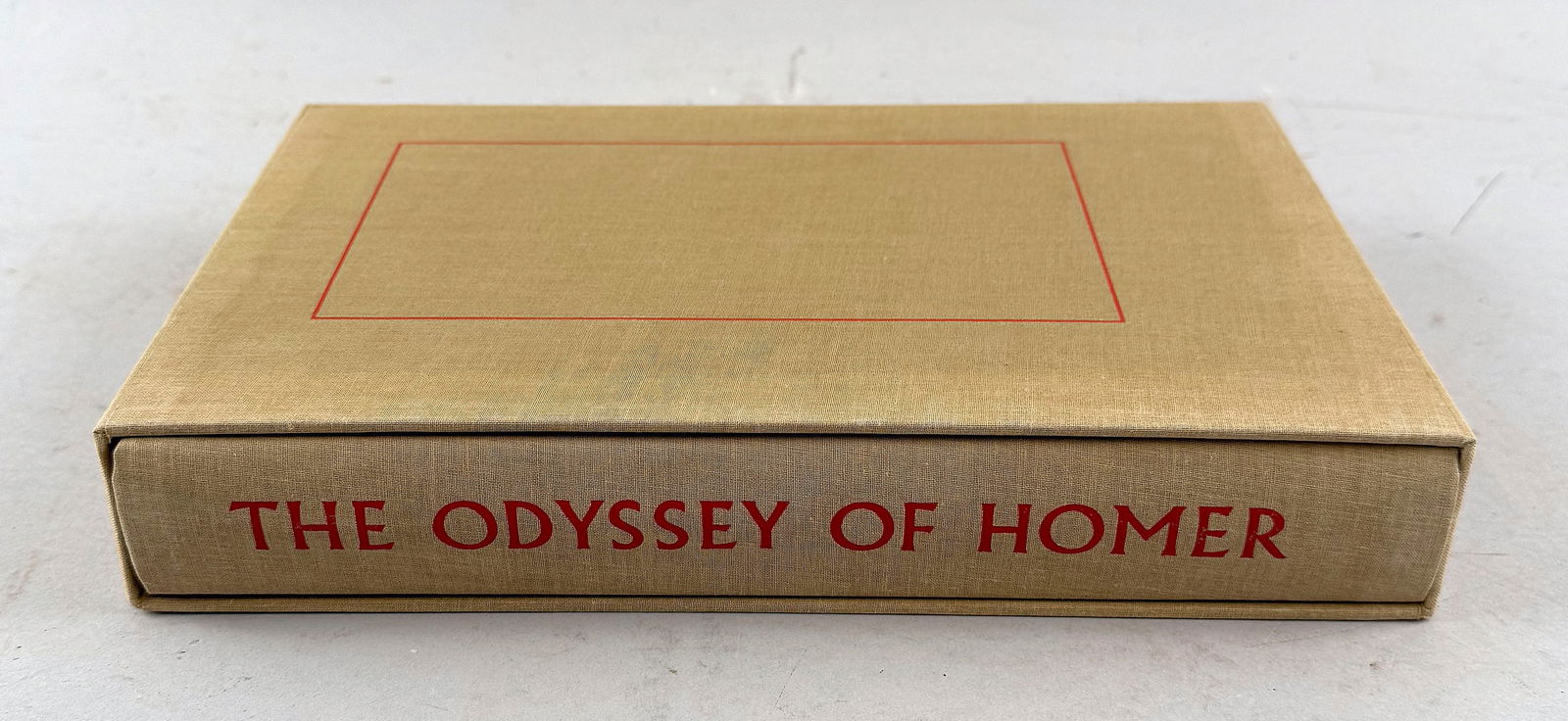 "THE ODYSSEY OF HOMER" TRANSLATED BY T.E. SHAW 1981 11.5" x 7.5".