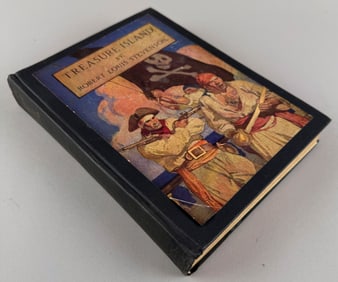 "TREASURE ISLAND" BY ROBERT LOUIS STEVENSON 9.5" x 7.25".