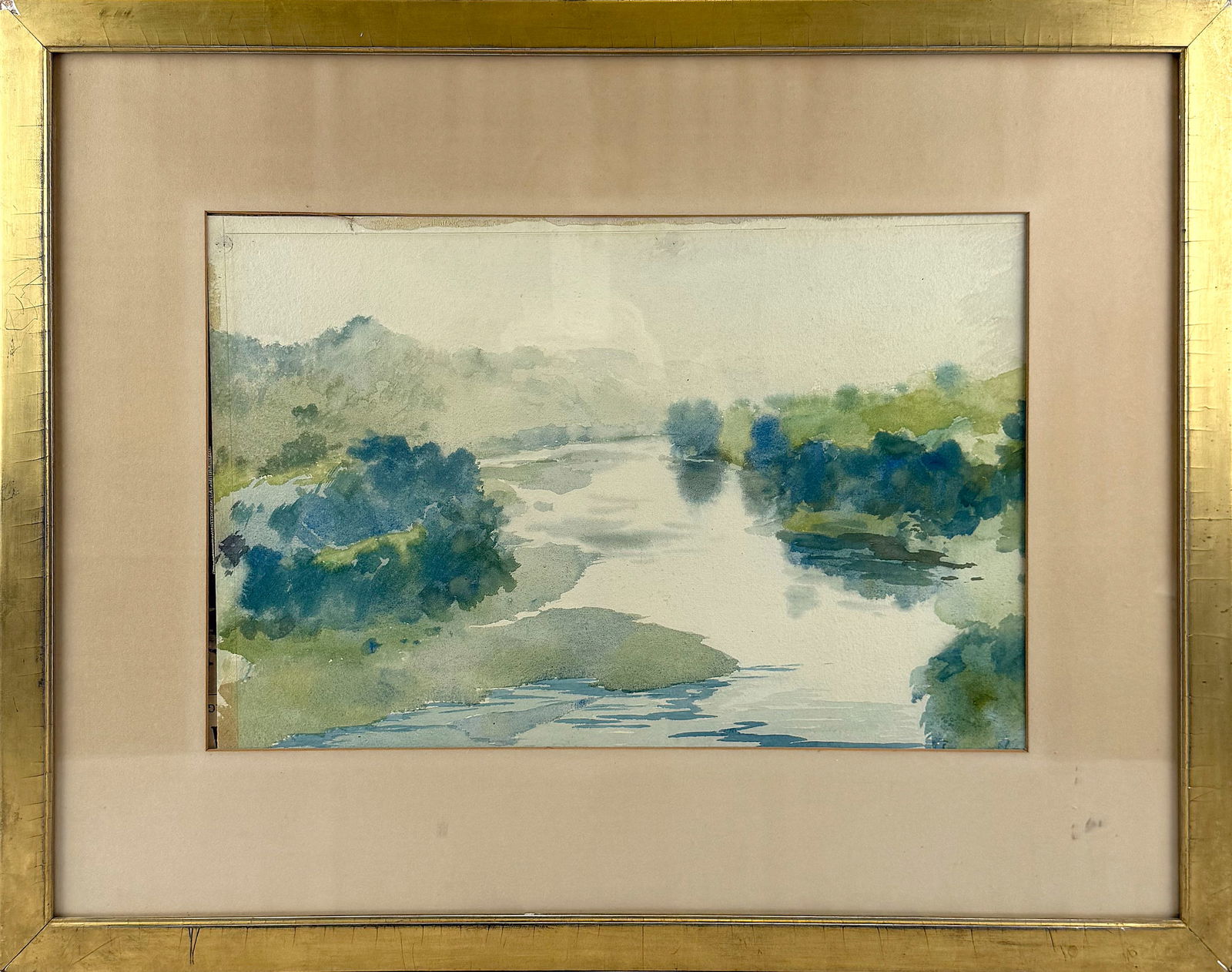 ROSS STERLING TURNER (New York, 1847-1915), Marsh landscape., Watercolor on paper, 12.75" x 20". (1 of 3)