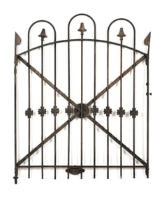 CAST IRON GATE 19th Century Height 40". Width 32".