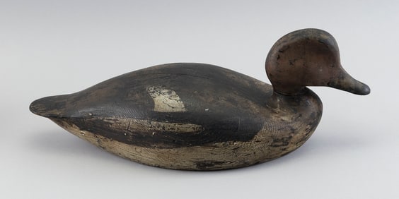KEYES CHADWICK REDHEAD DRAKE DECOY Martha's Vineyard, Massachusetts, 1865-1958 Length 16".