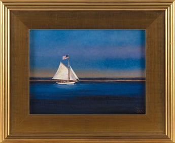 YASEMIN KYRENA TOMAKAN (Connecticut/Massachusetts/Turkey, 1958-), "Evening Cruise, Endeavor,