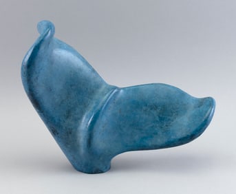 CHAD WHITLOCK (Nantucket, Massachusetts, 20th Century), Whale's tail., Bronze with blue patina,