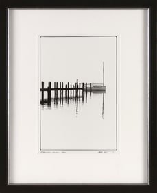 PHOTOGRAPH "EDGARTOWN HARBOR" Late 20th Century 13.5" x 9". Framed 21" x 17.25".