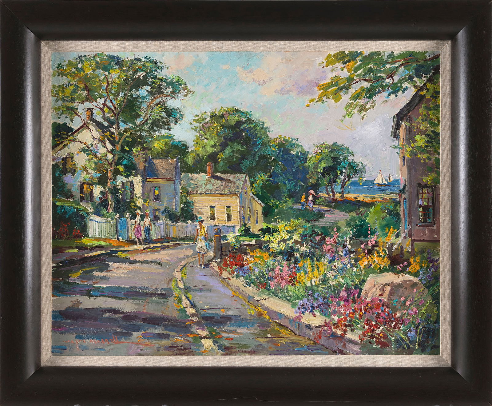 WAYNE BEAM MORRELL (Massachusetts/New Jersey, 1923-2013), "King Street, Rockport, Massachusetts"., (1 of 2)