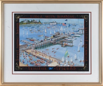 ELIZABETH MUMFORD (Massachusetts, 1950-2020), "Sweet Summer Breezes [...]", a view of Hyannis