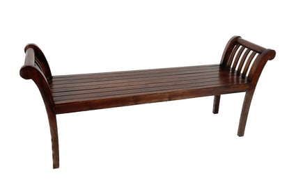 HARDWOOD WINDOW BENCH Contemporary Height 23". Length 55". Depth 14".