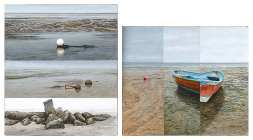 JANE WINTER (Massachusetts, Contemporary), "Climate #21 (Dory Valentine #2)" and "Climate #15 (Low