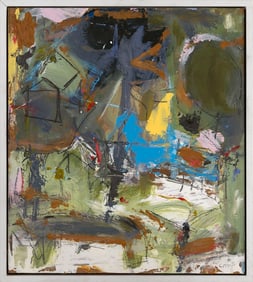 KAREN CAPPOTTO (New York/Massachusetts, 1960-), "Beach Hollow"., Mixed media on board, 13" x 11.5".