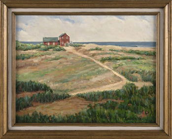 JOHN LEO LOUGHLIN (Massachusetts/Rhode Island, 1931-2004), North Truro, Massachusetts., Oil on