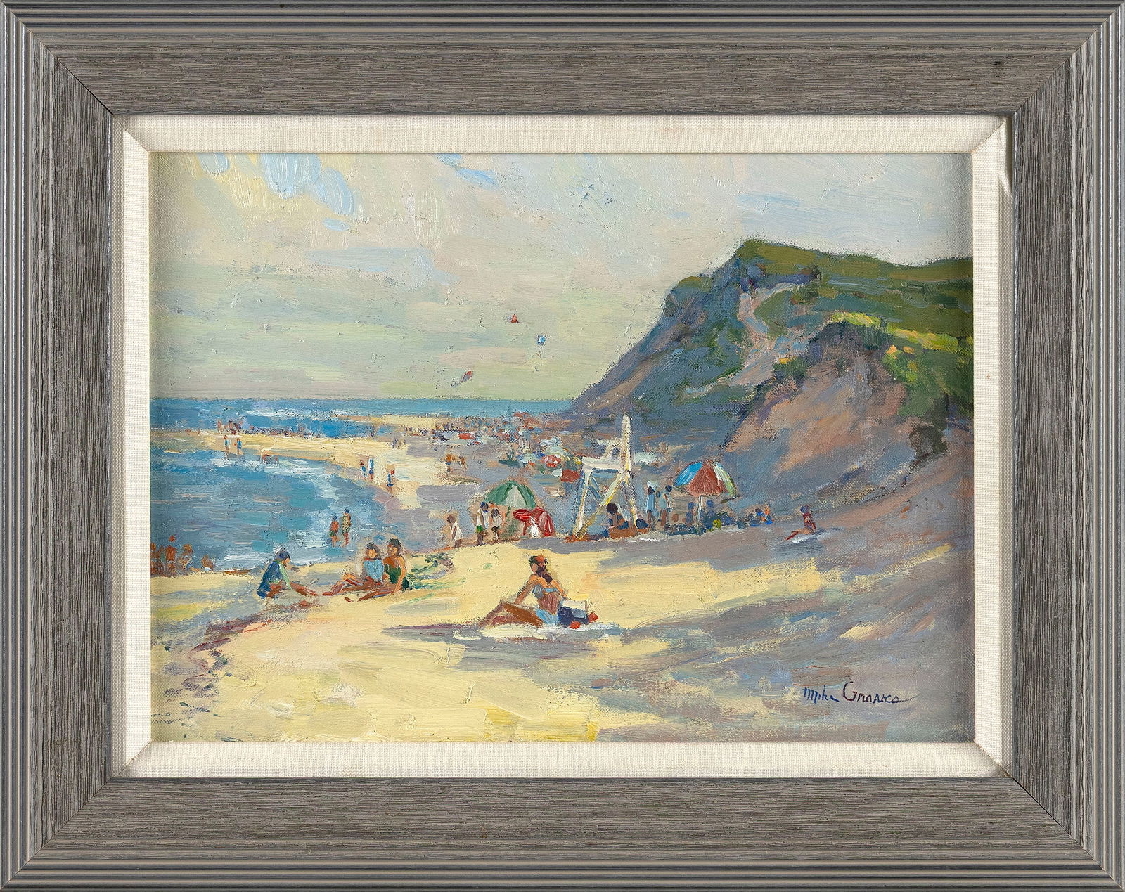 MICHAEL GRAVES (Massachusetts, 1952-), "Newcomb Hollow"., Oil on board, 10" x 14". Framed 14.5" x: MICHAEL GRAVESMassachusetts, 1952-"Newcomb Hollow". Signed lower right "Mike Graves".Oil on board, 10" x 14". Framed 14.5" x 18.5".