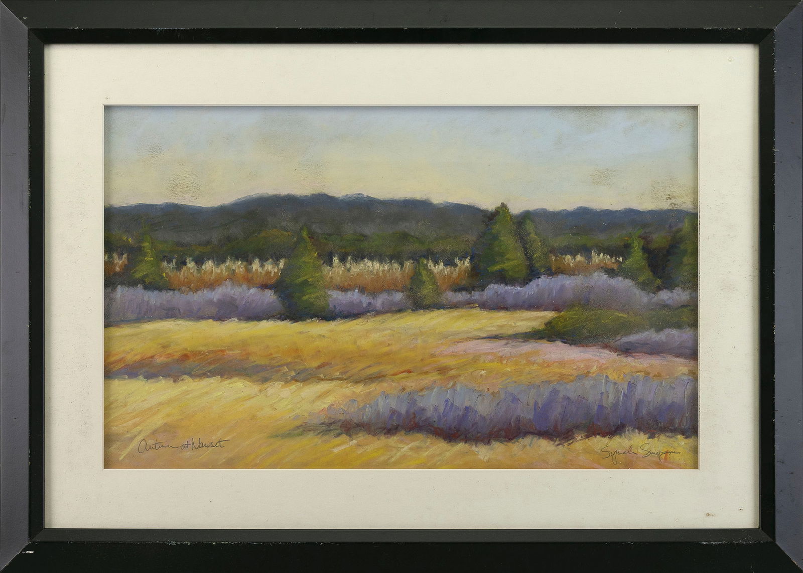 CAPE COD SCHOOL (Contemporary,), "Beach at Nauset"., Gouache, 12" x 20" sight. Framed 19" x 27.5". (1 of 1)