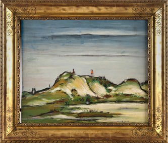 AMERICAN SCHOOL (20th Century,), "Dunes of Avalon"., Oil on board, 16" x 20". Framed 22" x 26".