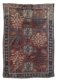 KAZAK RUG: 5'6" X 7'7" Late 19th Century