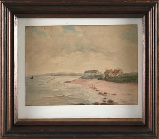 ANDREW ARCHER GAMLEY (United Kingdom, 1869-1949), "Westhaven 1890"., Watercolor on paper, 7" x 9.5"