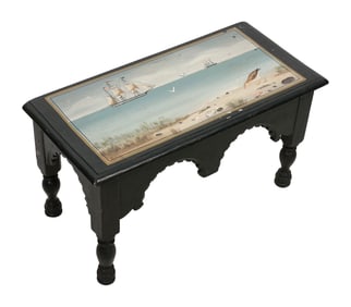 RALPH AND MARTHA CAHOON (Cotuit, Massachusetts, 1910-1982 and 1905-1999), Low table with painted