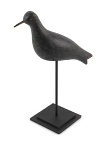 JOSEPH LINCOLN-TYPE GOLDEN PLOVER DECOY Hingham, Massachusetts, 19th Century Length 10". Includes