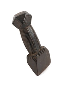 CHIP-CARVED MAHOGANY SEAM RUBBER 19th Century Length 5".