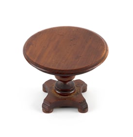 WILLIAM S. TOWER & CO. MINIATURE EMPIRE CENTER TABLE Hingham, Massachusetts, 19th Century Height