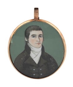 ATTRIBUTED TO JOHN ROBERTS (Scotland/America, 1769-1803), Miniature portrait of Thomas