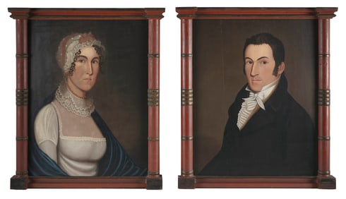 ZEDEKIAH BELKNAP (Massachusetts/Connecticut/New Hampshire, 1781-1858), Part of portraits, likely a