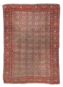 SENNEH RUG: 4'5" X 6'4" Circa 1925