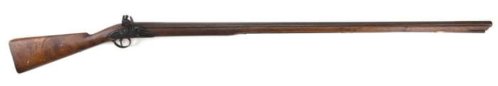 FLINTLOCK MUSKET 18th Century Length of barrel 46". Total length 61".