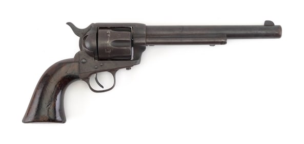 COLT SINGLE ACTION ARMY REVOLVER 19th Century Length of barrel 7.5". Total length 13".