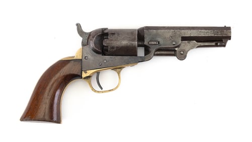 COLT MODEL 1849 REVOLVER 19th Century Length of barrel 4". Total length 8".