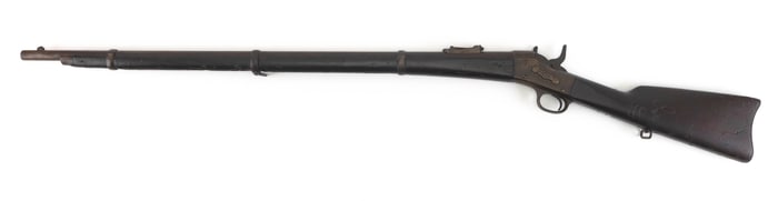 REMINGTON ROLLING BLOCK RIFLE 19th Century Length of barrel 35". Total length 50".