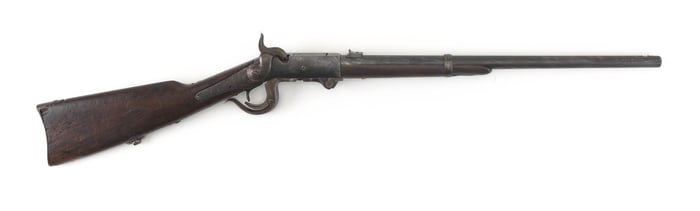 BURNSIDE CARBINE 19th Century Length of barrel 21". Total length 39".