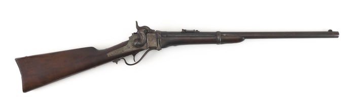 SHARPS MODEL 1859 CARBINE 19th Century Length of barrel 22". Total length 39".
