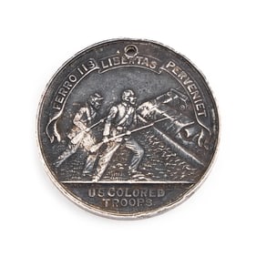 RARE UNITED STATES ARMY COLORED TROOPS MEDAL Mid-19th Century