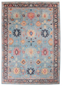 MAHAL DESIGN RUG: 9'10" X 14'0" 21st Century