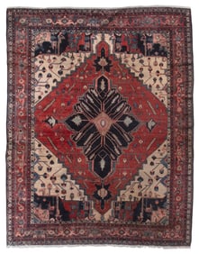 BAKHSHAISH RUG: 7'7" X 9'9" Northwestern Persia, Circa 1900