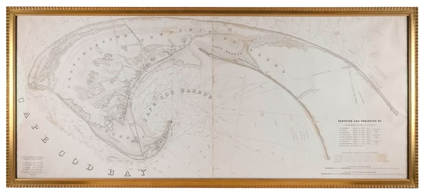 J.D. GRAHAM MAP OF THE EXTREMITY OF CAPE COD INCLUDING THE TOWNSHIPS OF PROVINCETOWN AND TRURO Dated