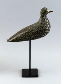 CHARLES F. COFFIN NANTUCKET GOLDEN PLOVER DECOY Nantucket, Massachusetts, 1835-1919 Length 9.5".
