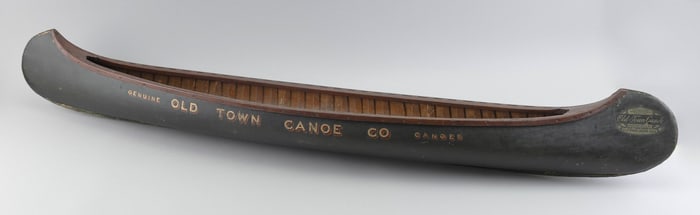 RARE OLD TOWNE CANOE CO. SALESMAN'S SAMPLE CANOE Early 20th Century Length 48".
