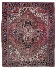 HERIZ RUG: 7'9" X 10'9" Circa 1930-1940