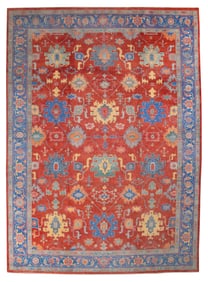 MAHAL DESIGN RUG: 10'0" X 14'1" 21st Century