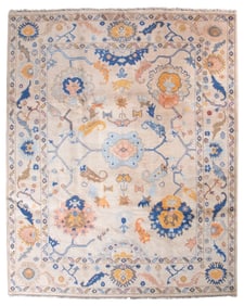 SULTANABAD DESIGN RUG: 8'0" X 10'0" 21st Century