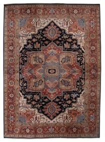 SERAPI DESIGN RUG: 9'10" X 13'9" 21st Century