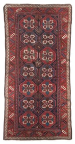 KAZAK RUG: 8'0" X 3'10" Early 20th Century