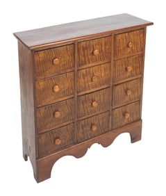 APOTHECARY CHEST 19th Century Height 36". Width 34". Depth 12".